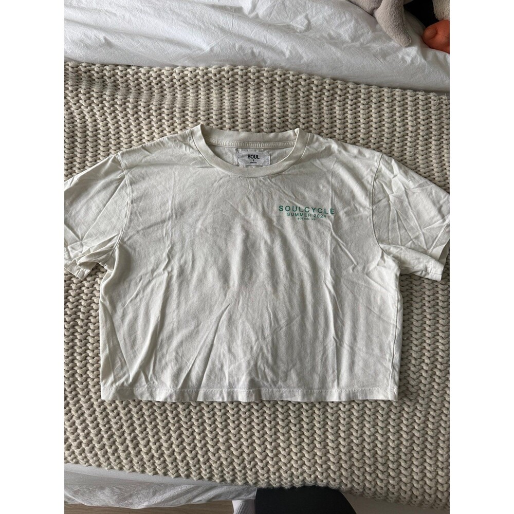 Soulcycle Boston summer 2024 cropped tee